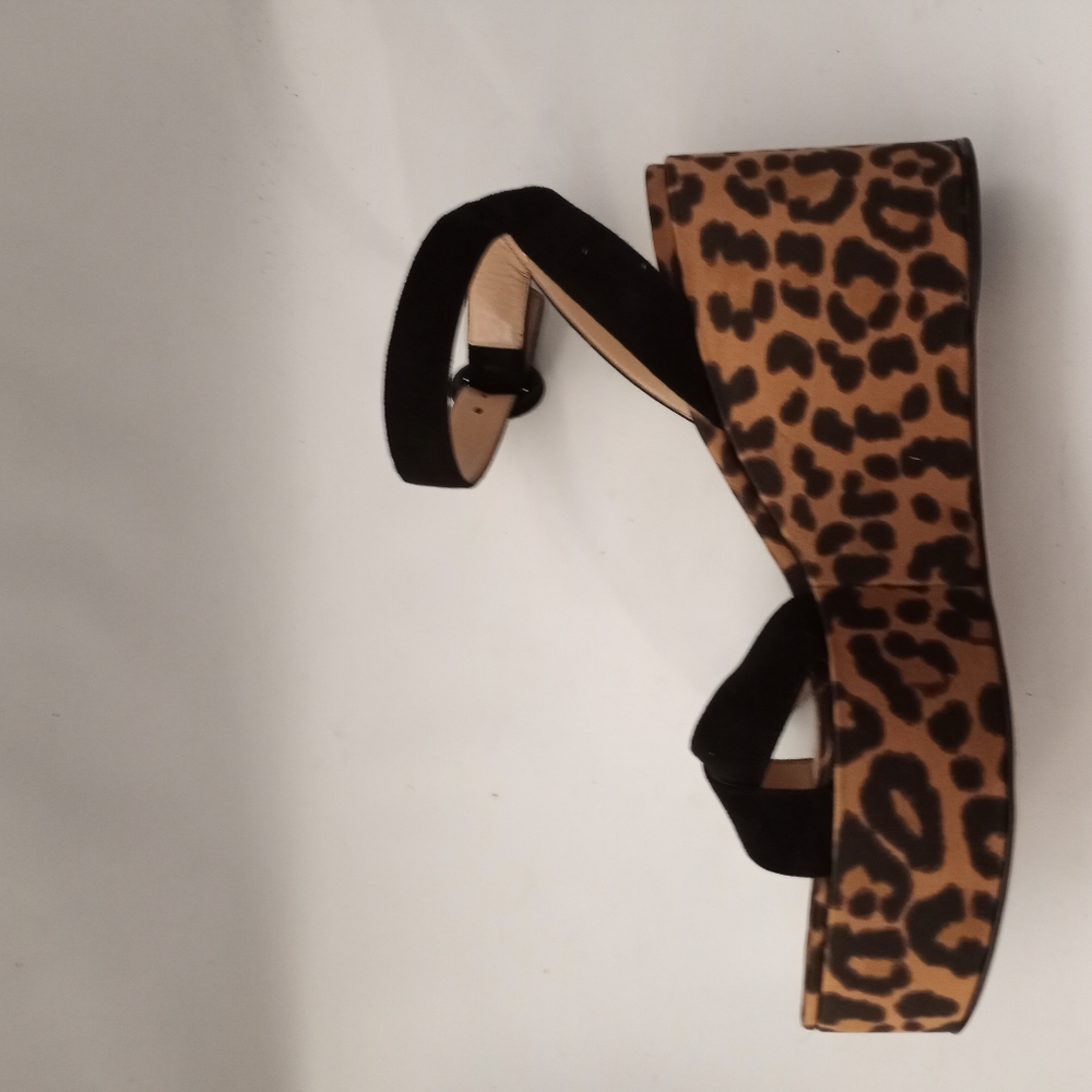 GIANVITO ROSSI Leopard Print Sandals, size 38 - Picture 4 of 9